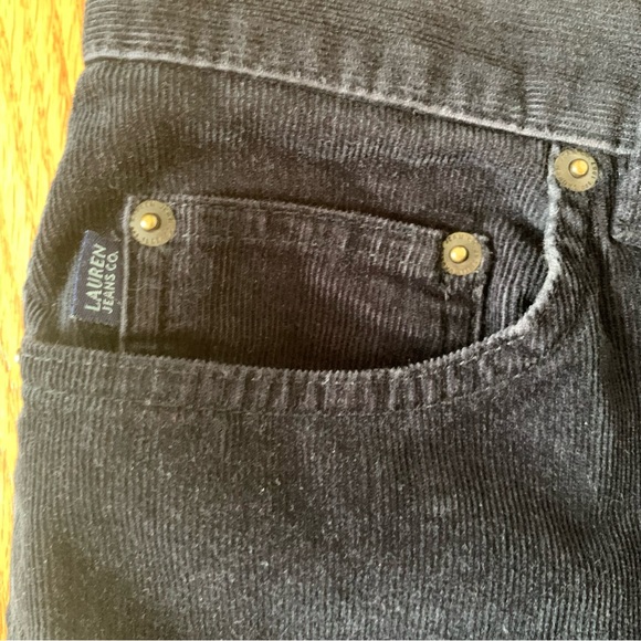 Ralph Lauren Black Corduroy Bootcut Pants Sz 6 - Picture 5 of 8